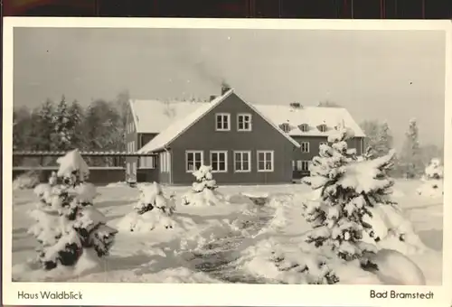 Bad Bramstedt Haus Waldblick im Schnee Kat. Bad Bramstedt