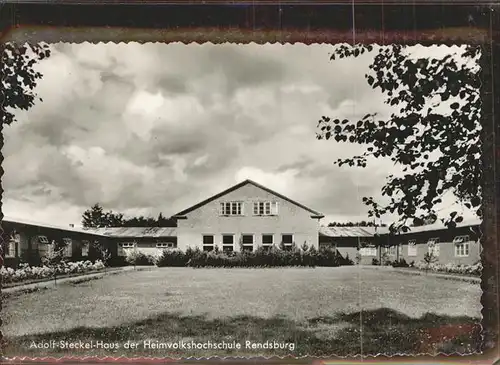 Rendsburg Adolf Steckel Haus Heimvolkshochschule  Kat. Rendsburg