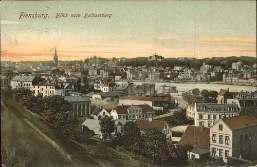 Flensburg Blick vom Ballastberg Kat. Flensburg