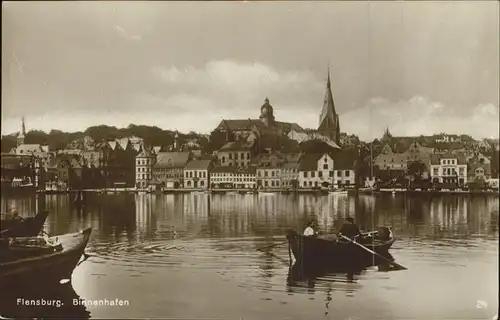 Flensburg Binnenhafen Boote Kat. Flensburg