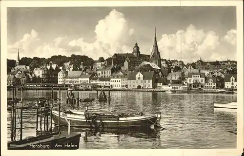 Flensburg Hafen Boote Kat. Flensburg