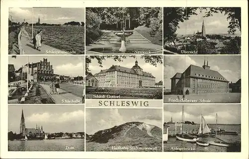 Schleswig Holstein Schloss Gottorf Schleihalle Dom Friedrichsberger Schule Promenade Neuwerk / Schleswig /Schleswig-Flensburg LKR