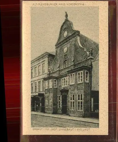 Flensburg Alt Flensburger Haus Kat. Flensburg