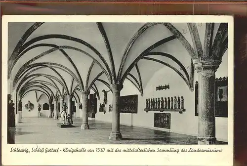 Schleswig Holstein Schloss Gottorf Koenigshalle von 1530 Landesmuseum / Schleswig /Schleswig-Flensburg LKR