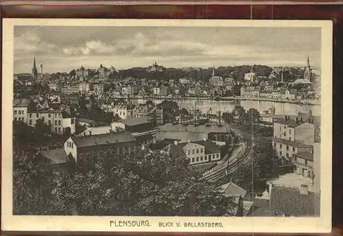 Flensburg Blick vom Ballastberg Kat. Flensburg