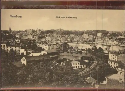 Flensburg Blick vom Ballastberg Kat. Flensburg