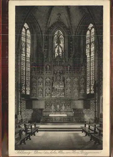 Schleswig Holstein Dom innen Altar Hans Brueggemann / Schleswig /Schleswig-Flensburg LKR