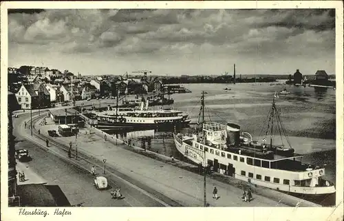 Flensburg Hafen Schiffe Autos Kat. Flensburg