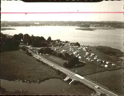 Flensburg Fliegeraufnahme Hardeby Campingplatz Kat. Flensburg