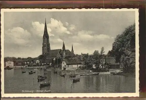 Schleswig Holstein Holmer Bucht Boote / Schleswig /Schleswig-Flensburg LKR