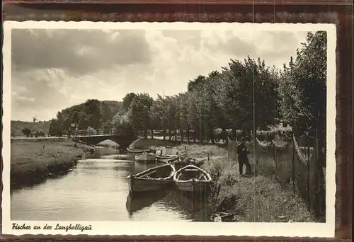 Flensburg Fischer an der Langballigau Kat. Flensburg