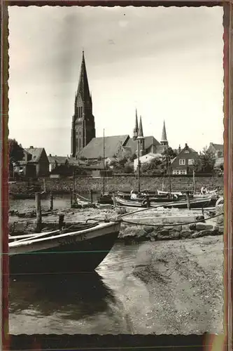 Schleswig Holstein Hafen Dom Schiffe / Schleswig /Schleswig-Flensburg LKR