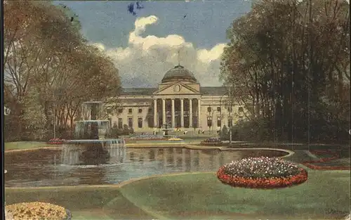 Hoffmann Heinrich Nr. 25 Wiesbaden Kurhaus Kat. Kuenstlerkarte