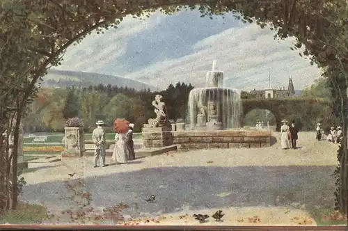 Hoffmann Heinrich Nr. 93 Baden Baden Goenner Anlage Josefinenbrunnen Kat. Kuenstlerkarte