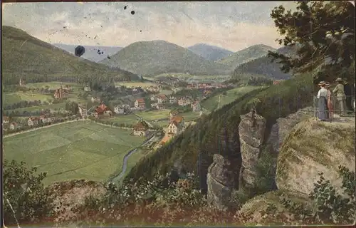 Hoffmann Heinrich Nr. 229 Herrenalb Falkenstein Kat. Kuenstlerkarte