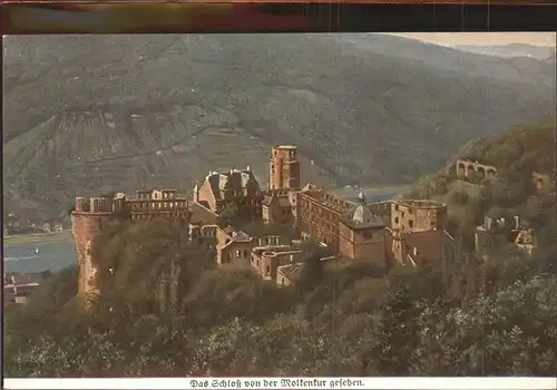 Hoffmann Heinrich Nr. 732 Heidelberg Schloss  Kat. Kuenstlerkarte