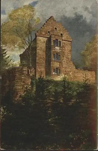 Hoffmann Heinrich Nr. 665 Minneburg am Neckar Kat. Kuenstlerkarte