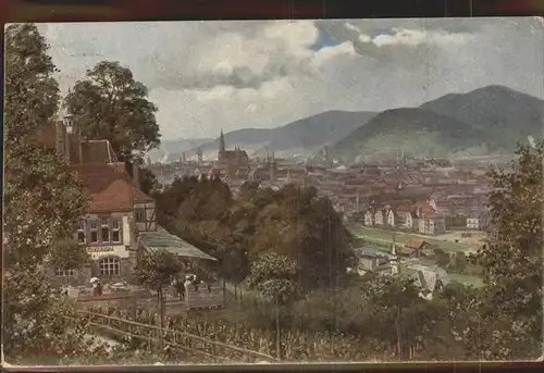 Hoffmann Heinrich Nr. 157 Freiburg im Breisgau  Kat. Kuenstlerkarte