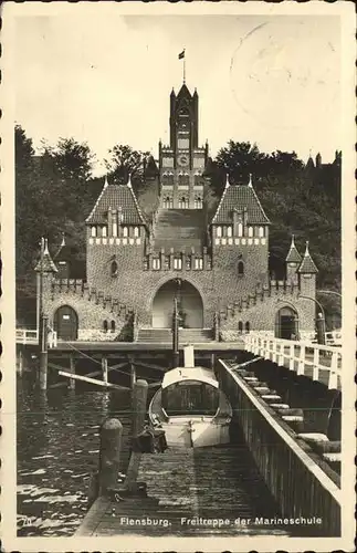 Flensburg Freitreppe Marineschule Steg Kat. Flensburg