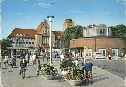 Delmenhorst Markplatz Rathaus Markthalle Busse Autos Kat. Delmenhorst