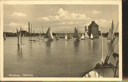 Flensburg Hafen Segelboote Kat. Flensburg