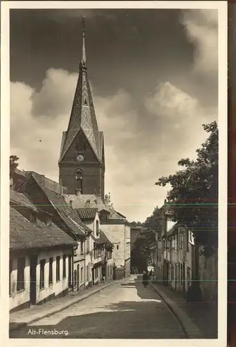 Flensburg Gasse Altstadt Kat. Flensburg