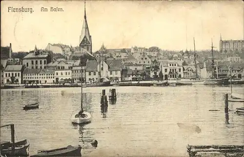 Flensburg Hafen Boote Kat. Flensburg