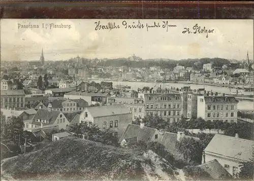 Flensburg Panorama Kat. Flensburg