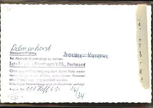 dd07872 Delmenhorst Boelcke-Kaserne Kategorie. Delmenhorst Alte Ansichtskarten