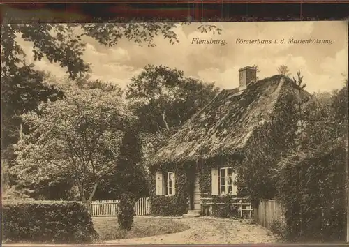 Flensburg Foersterhaus in Marienhoelzung Kat. Flensburg