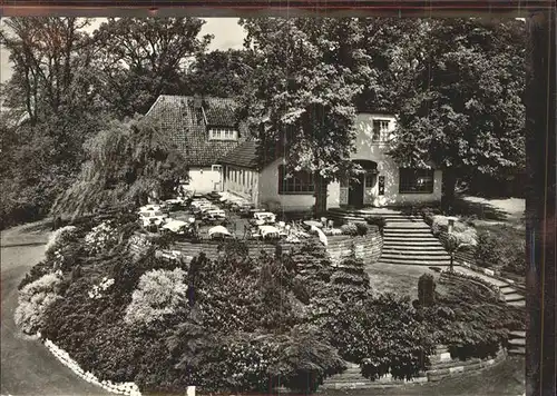 Worpswede Hotel Deutsches Haus Gartenterrasse E. Wichelhaus Kat. Worpswede