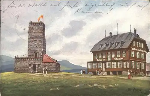 Feldberg Schwarzwald Gasthaus zum Feldbergturm Friedrich Luisenturm Kat. Feldberg (Schwarzwald)