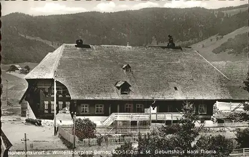 Bernau Schwarzwald Geburtshaus Hans Thoma Kat. Bernau im Schwarzwald