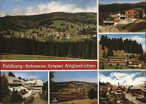 Altglashuetten Panorama Teilansichten Kat. Feldberg (Schwarzwald)