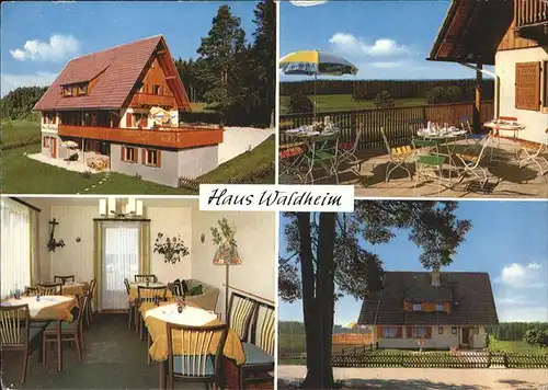 Eisenbach Schwarzwald Haus Waldheim Gastraum Terrasse Kat. Eisenbach (Hochschwarzwald)