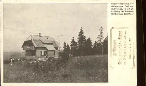 Breitnau Naturfreundehaus am Rossberg Kat. Breitnau