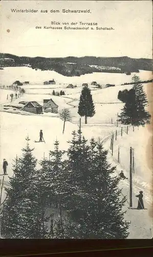 Schollach Eisenbach (Hochschwarzwald) Blick von der Terrasse des Kurhauses Schneckenhof Kat. Eisenbach (Hochschwarzwald)