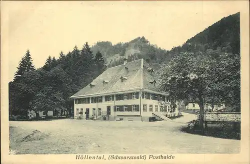 Hoellental Schwarzwald Posthalde Kat. Buchenbach