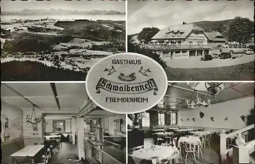 Haeusern Schwarzwald Panorama Gasthaus Schwalbennest Details Kat. Haeusern