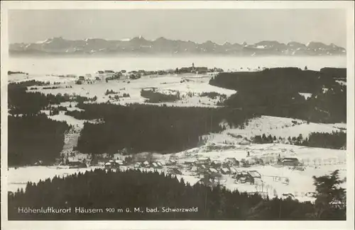 Haeusern Schwarzwald Panorama Kat. Haeusern