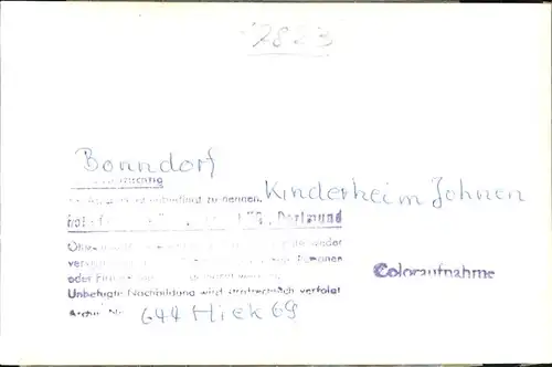 Bonndorf Schwarzwald Kinderheim Jahnen Schlafraum Kat. Bonndorf