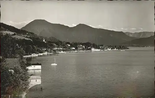 Tegernsee mit Wallberg Panorama Kat. Tegernsee