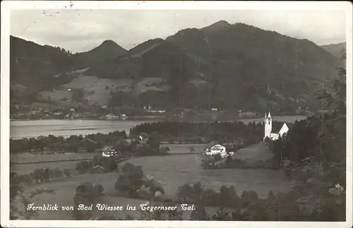 Bad Wiessee Blick ins Tegernseer Tal Kirche Kat. Bad Wiessee