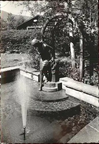 Tegernsee Brunnen Skulptur Bad Wiessee Kat. Tegernsee