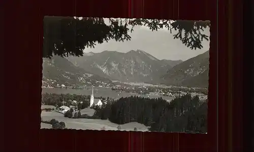 Tegernsee Panorama Kirche Kat. Tegernsee