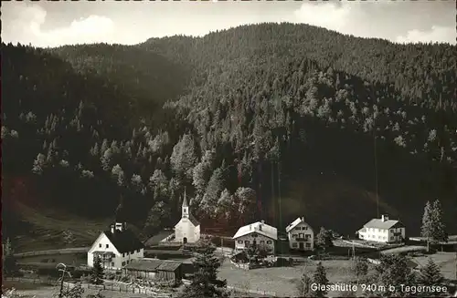 Glashuette Tegernsee Gasthof Glashuette Kirche Kat. Kreuth