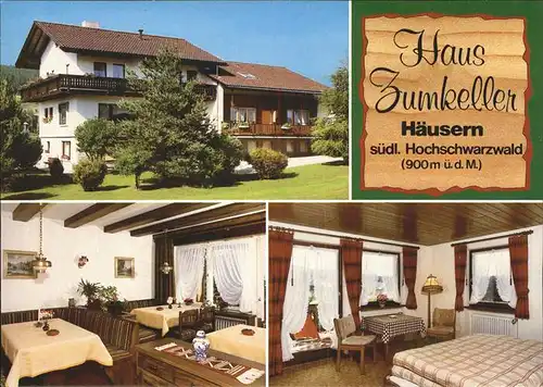 Haeusern Schwarzwald Haus Zumkeller Details Kat. Haeusern