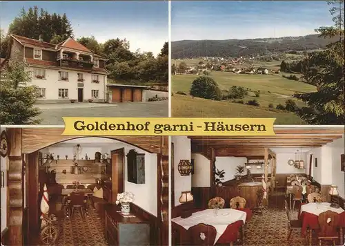 Haeusern Schwarzwald Pension Garni Goldenhof Panorama Kat. Haeusern