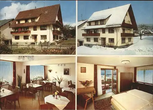 Haeusern Schwarzwald Gaestehaus Probst Gastraum Zimmer Kat. Haeusern