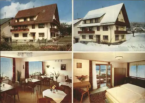 Haeusern Schwarzwald Gaestehaus Probst Gastraum Zimmer Kat. Haeusern